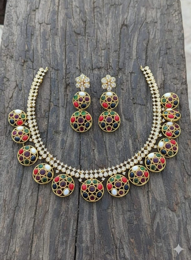 Navarathna necklace