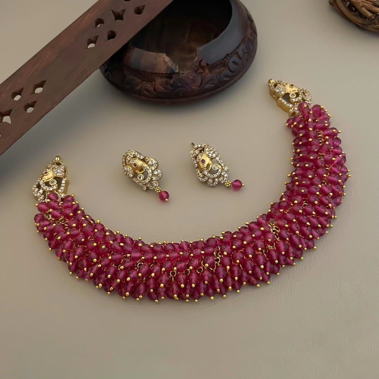 Colors beads necklace(PJ-48)