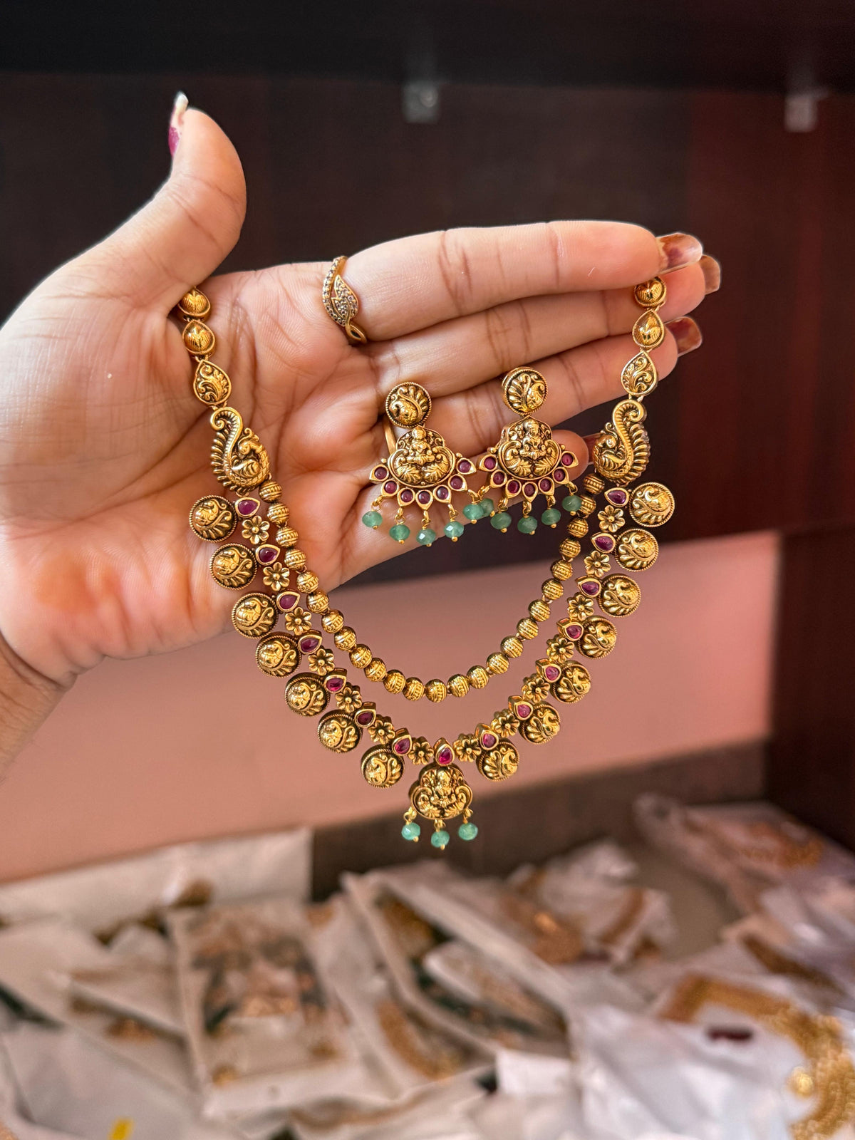 Gold replica necklace
