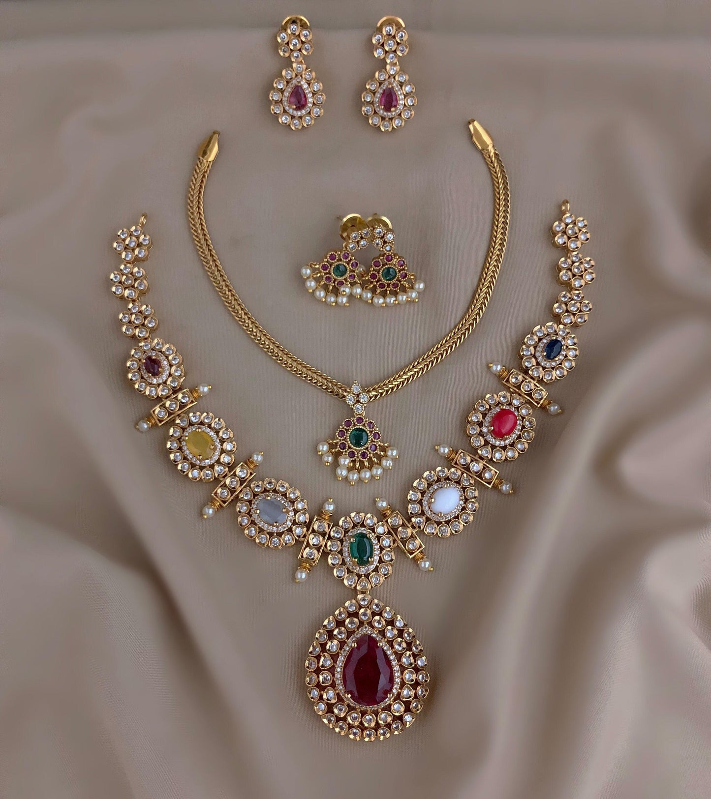 multi color round necklace combo(CS-21)