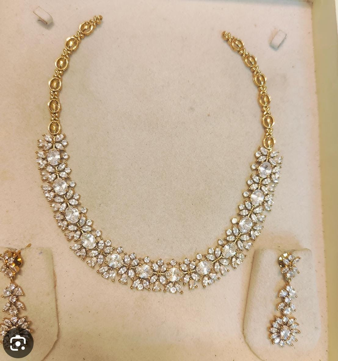 Diamond replica necklace