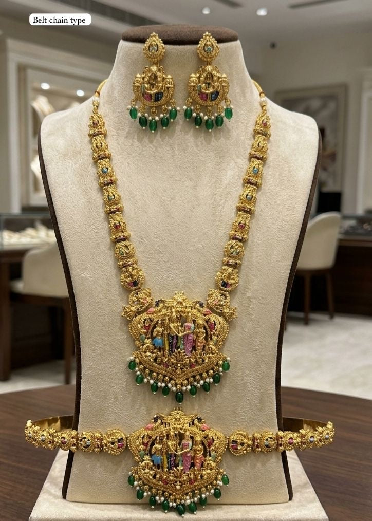 Bridal set Srinivasa haram and hipbelt