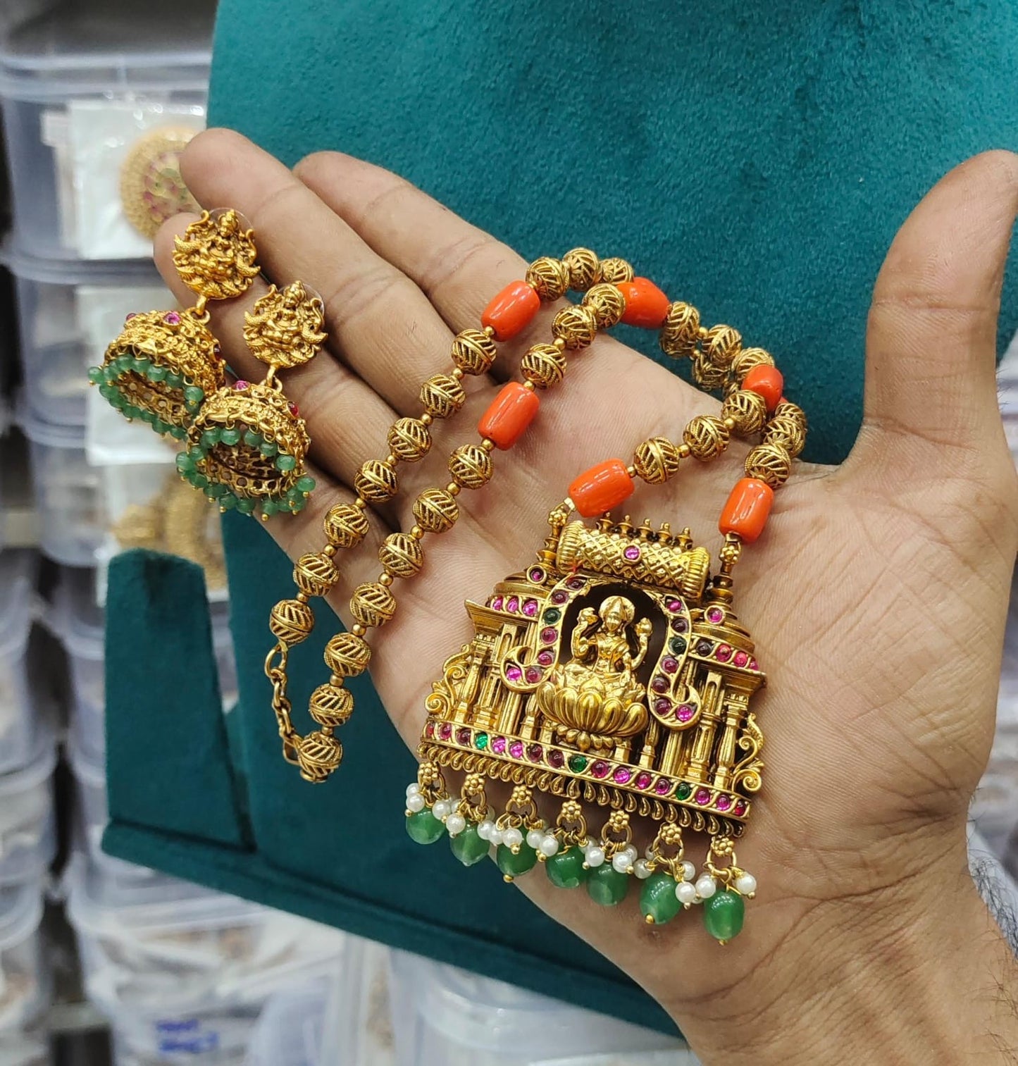 Gold beads chain