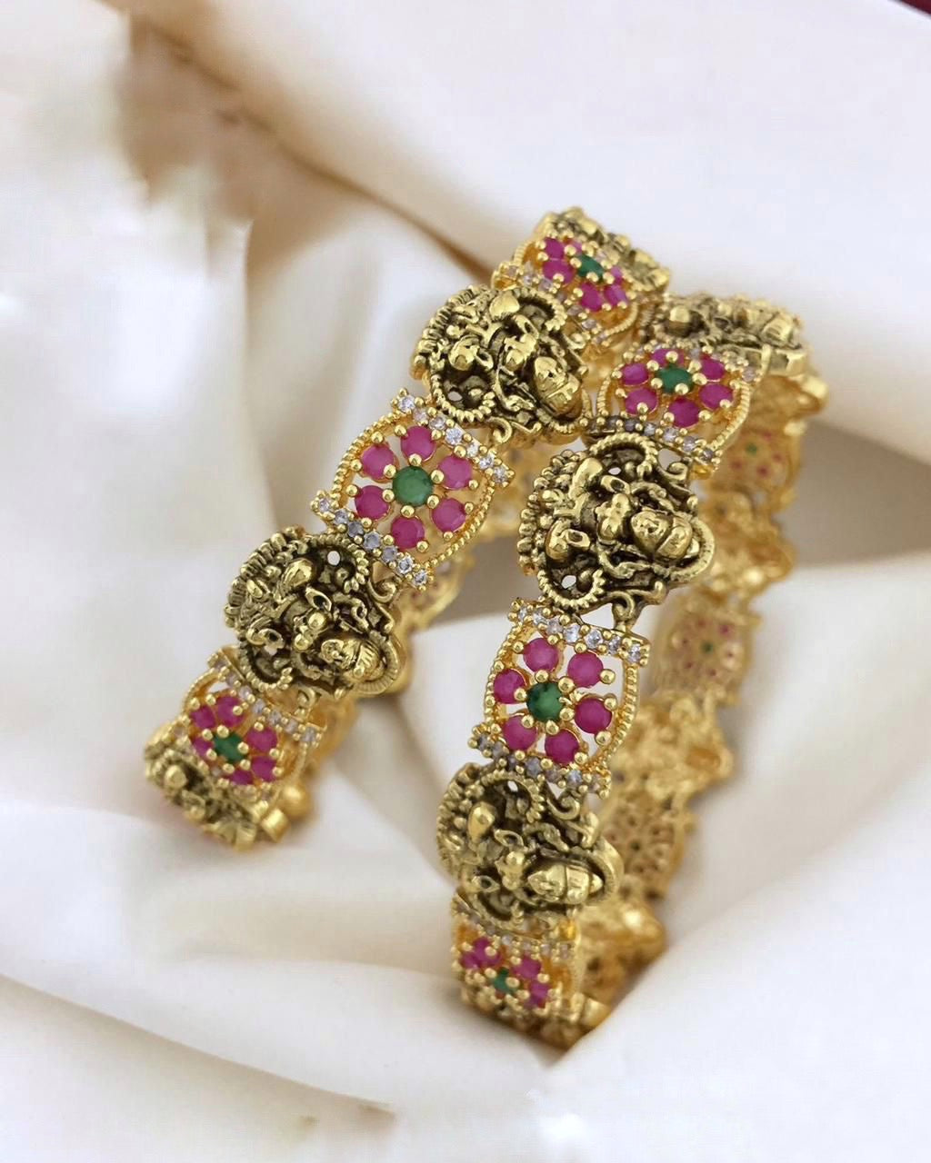 Premium quality CZ bangles(BA-22)