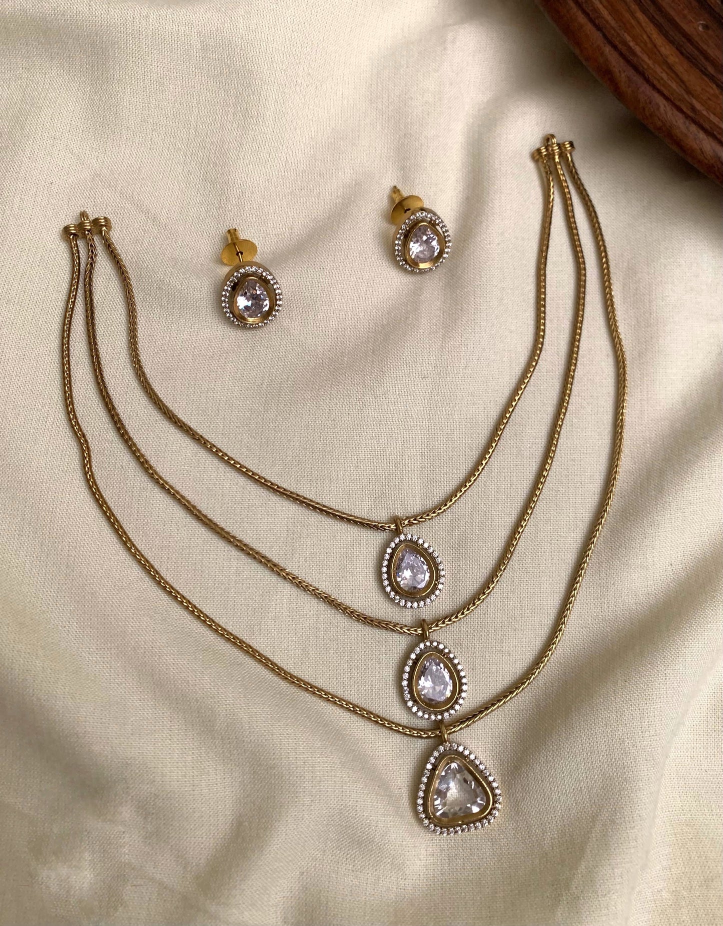 3 layer simple necklace(DR-6)