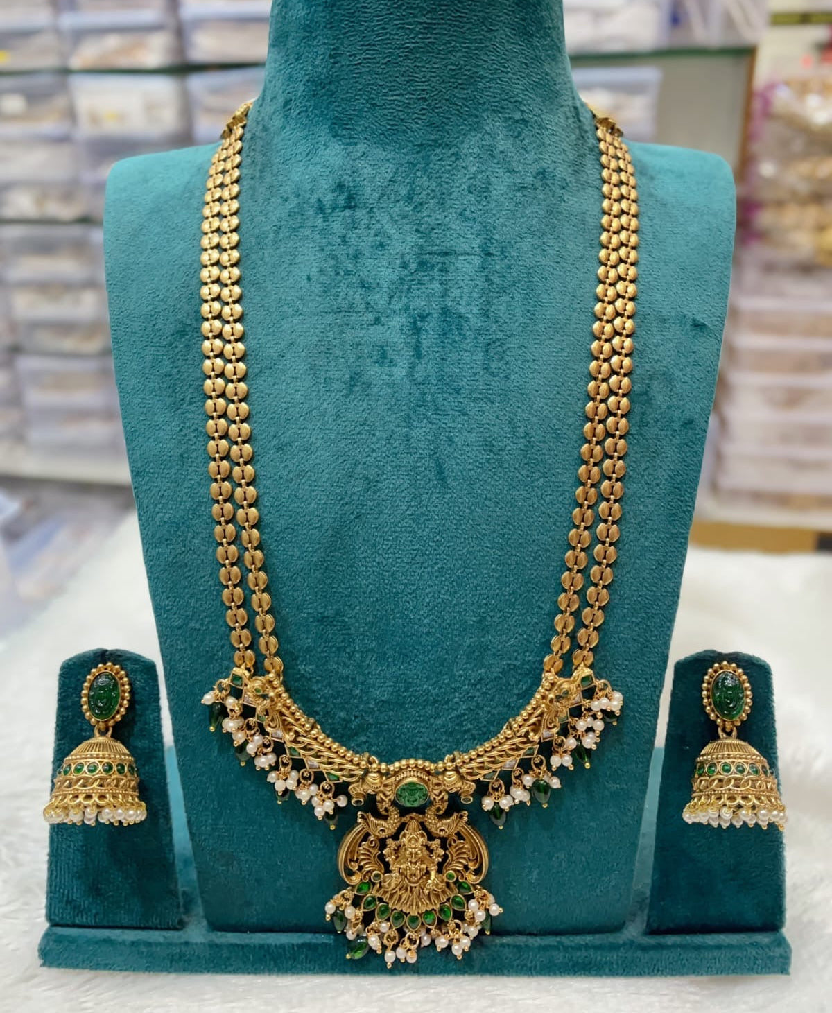 Long haram with Lakshmi design am(HA-38)