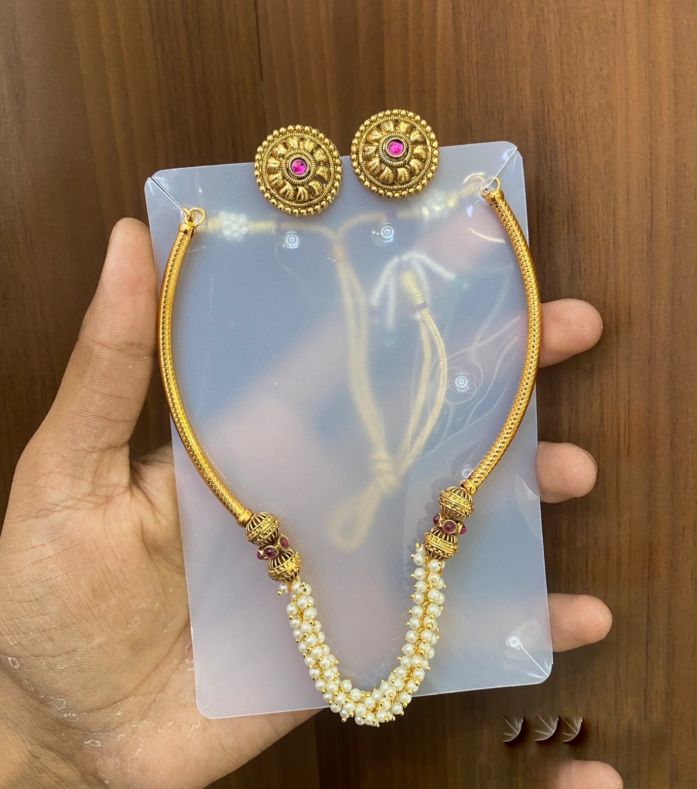 Pearl simple necklace