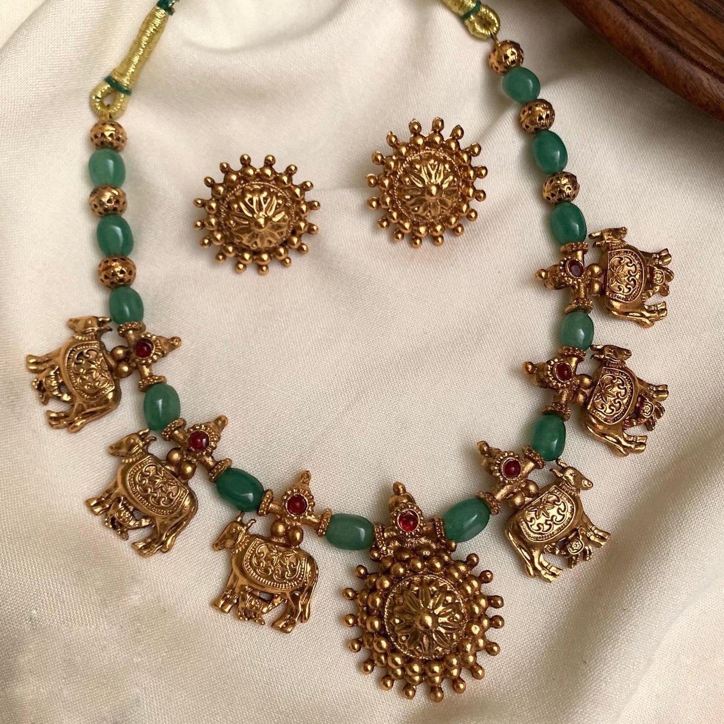 Antique beads necklace