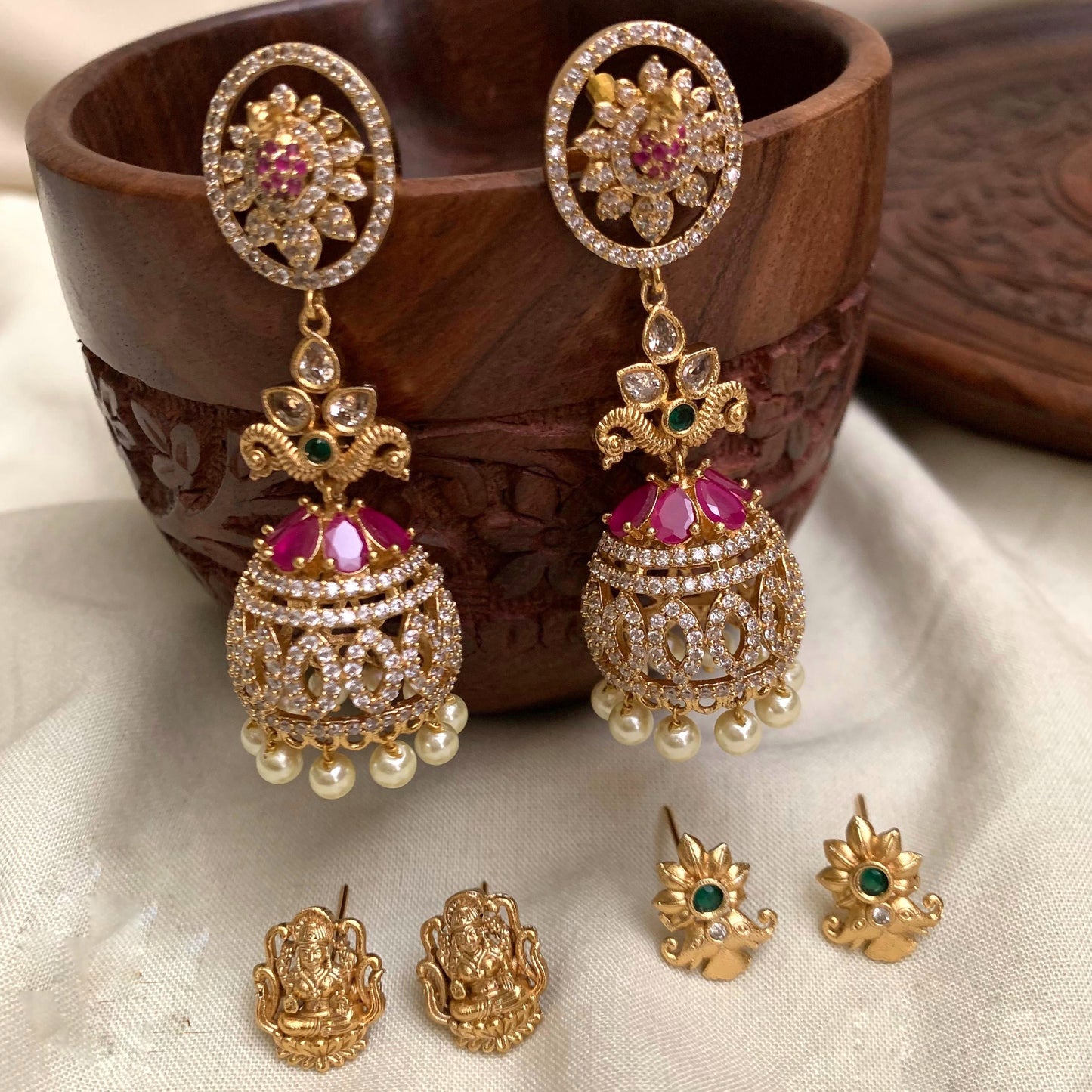 Stud changeable earing(JU-29)