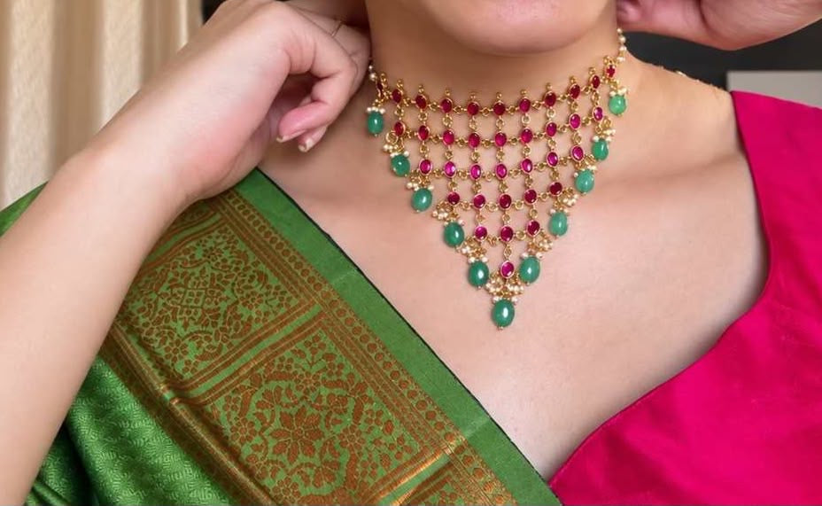 Layer jadau necklace