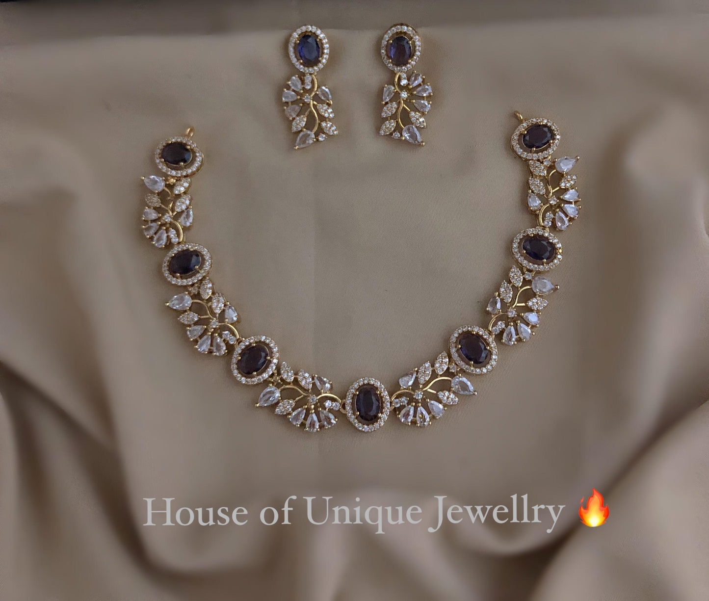 Simple cz neckalce