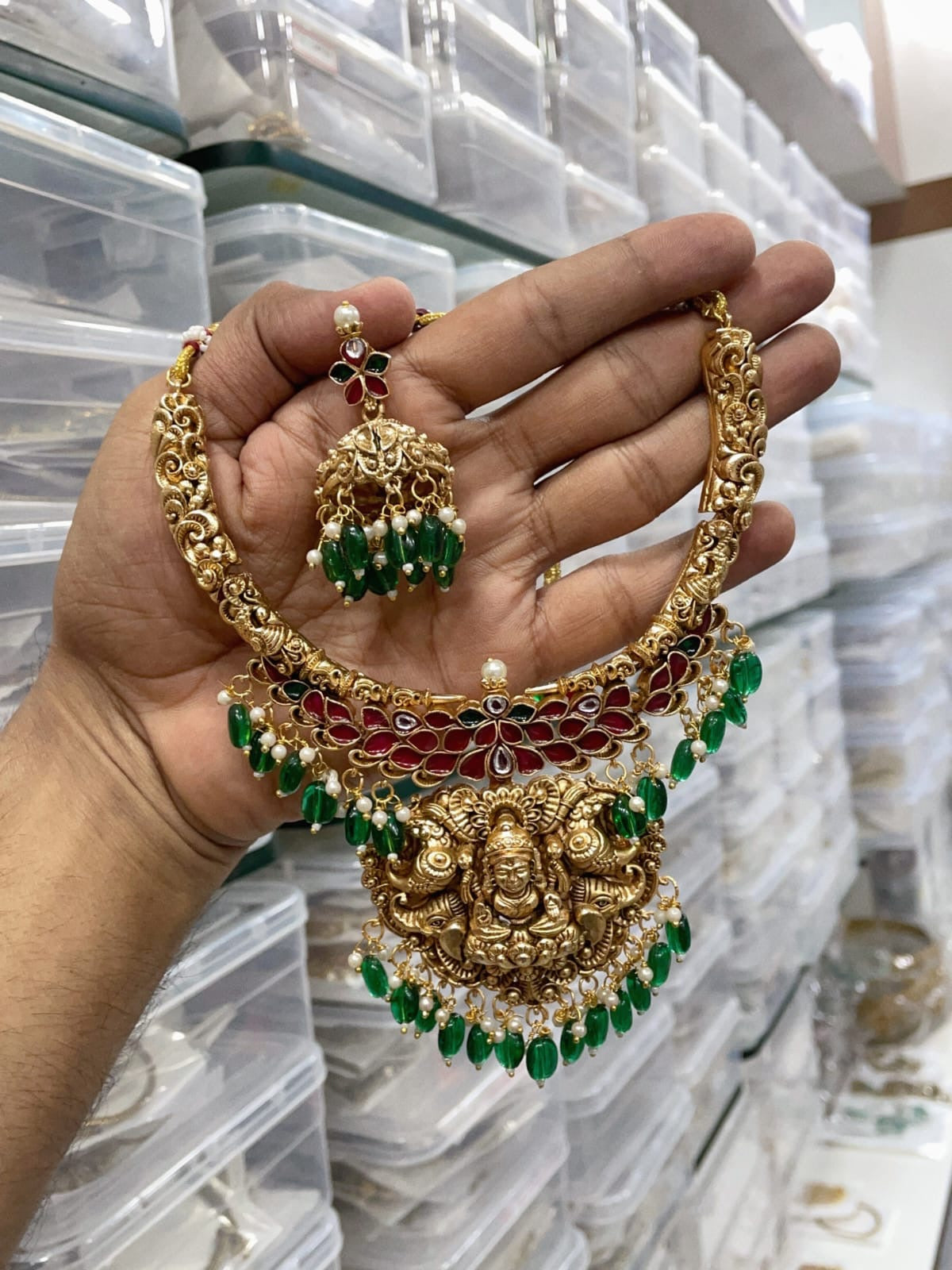Grand Lakshmi necklace ftam(N-82)