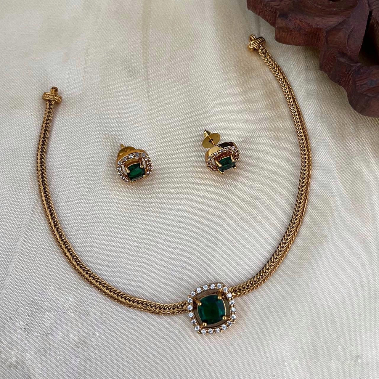 Single stone necklace (N-72)