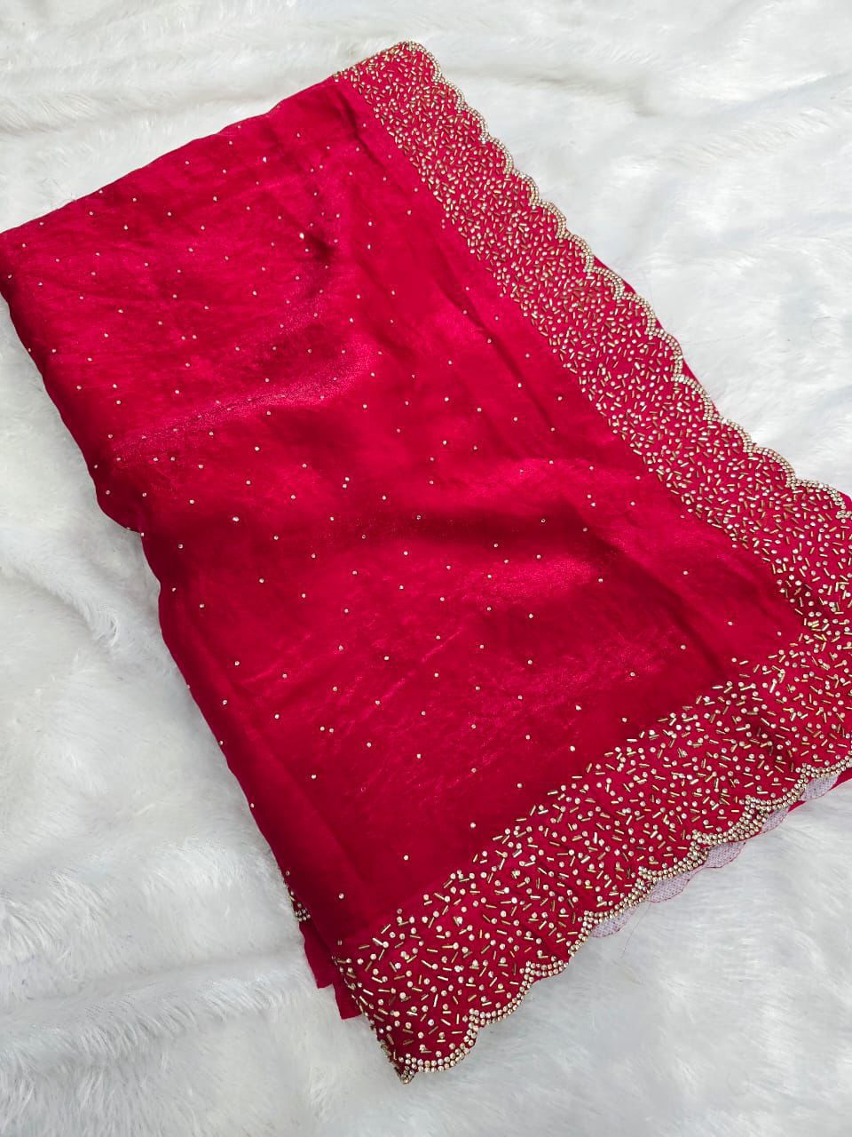 SOFT SPACE SILK SAREE FOR PARTY WEAR (SS-1)