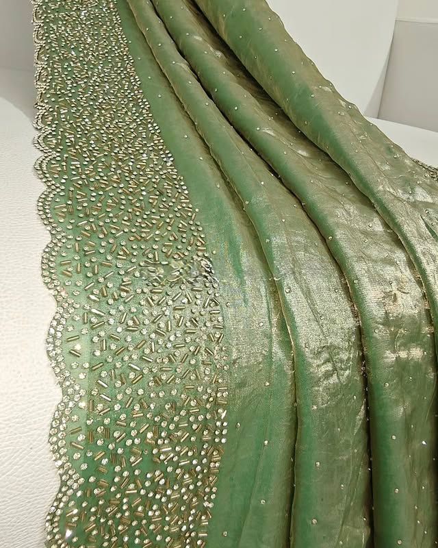 SOFT SPACE SILK SAREE FOR PARTY WEAR (SS-1)