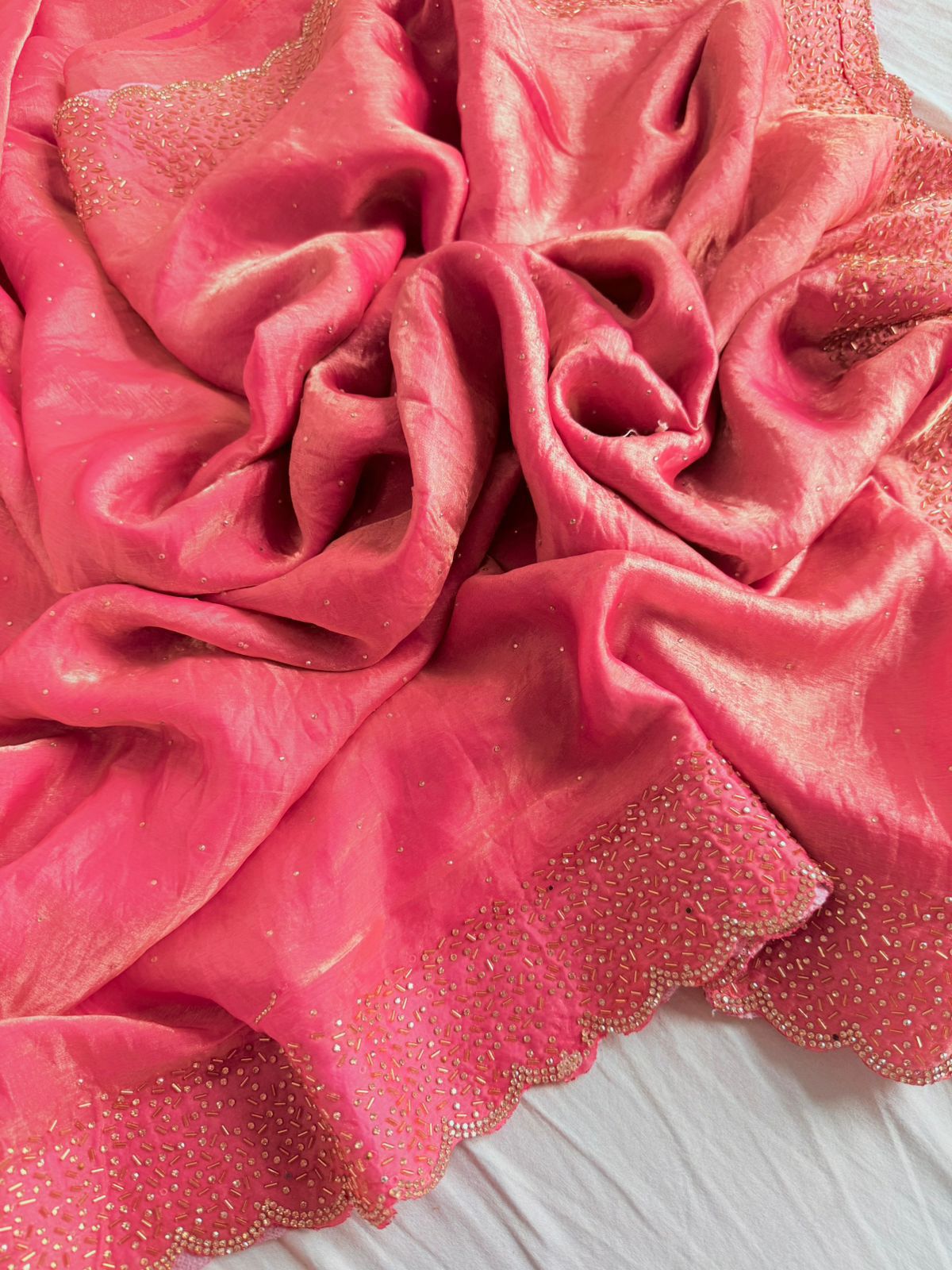 SOFT SPACE SILK SAREE FOR PARTY WEAR (SS-1)