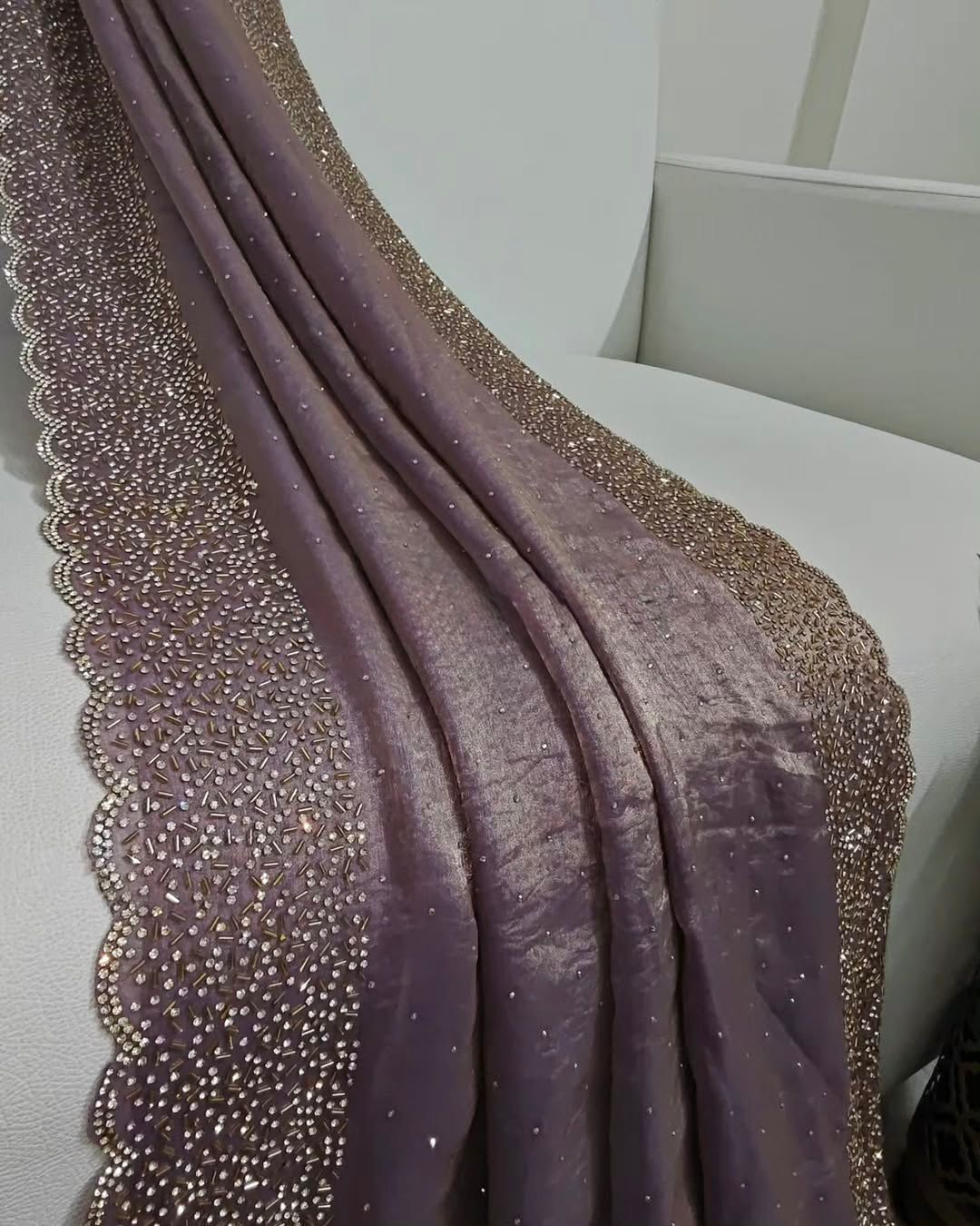 SOFT SPACE SILK SAREE FOR PARTY WEAR (SS-1)