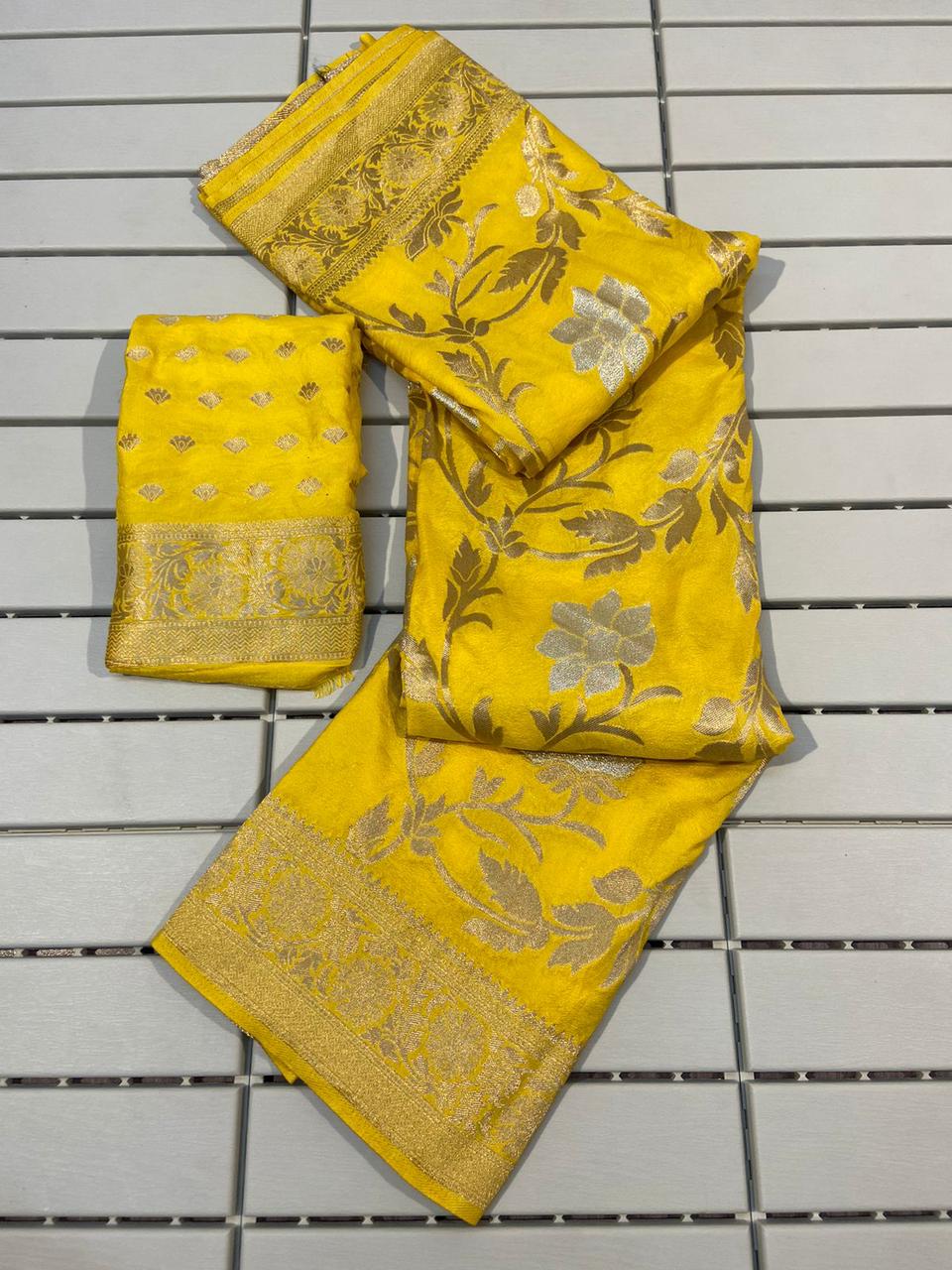 Pure Soft Khadi Georgette Silk Saree(G-1)