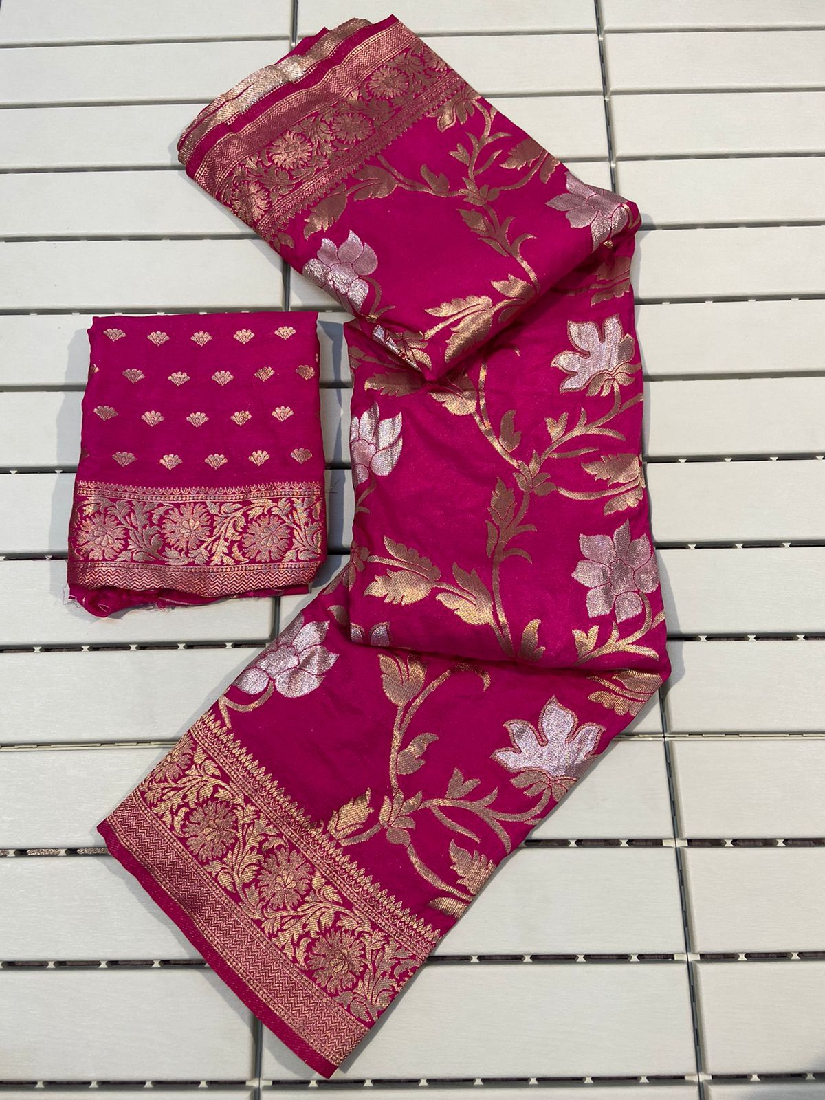 Pure Soft Khadi Georgette Silk Saree(G-1)