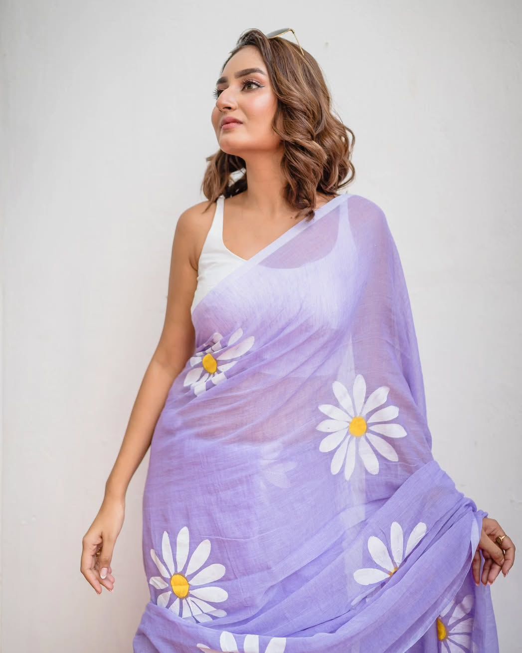 White SunFlower linen (LI-1)