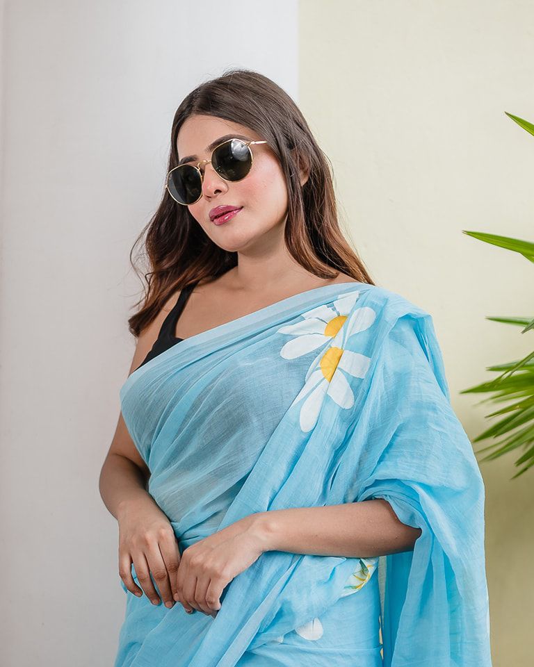 White SunFlower linen (LI-1)