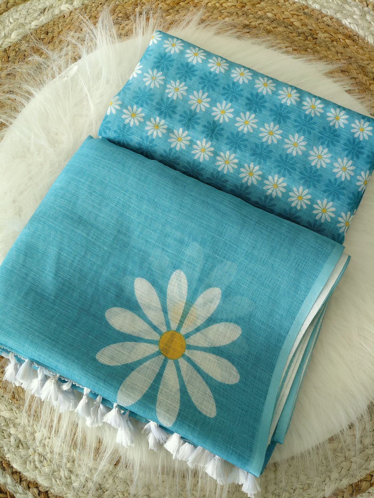 White SunFlower linen (LI-1)