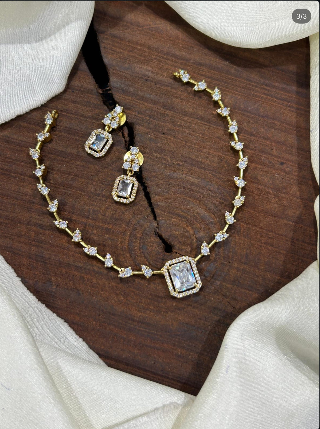 Stone simple necklace