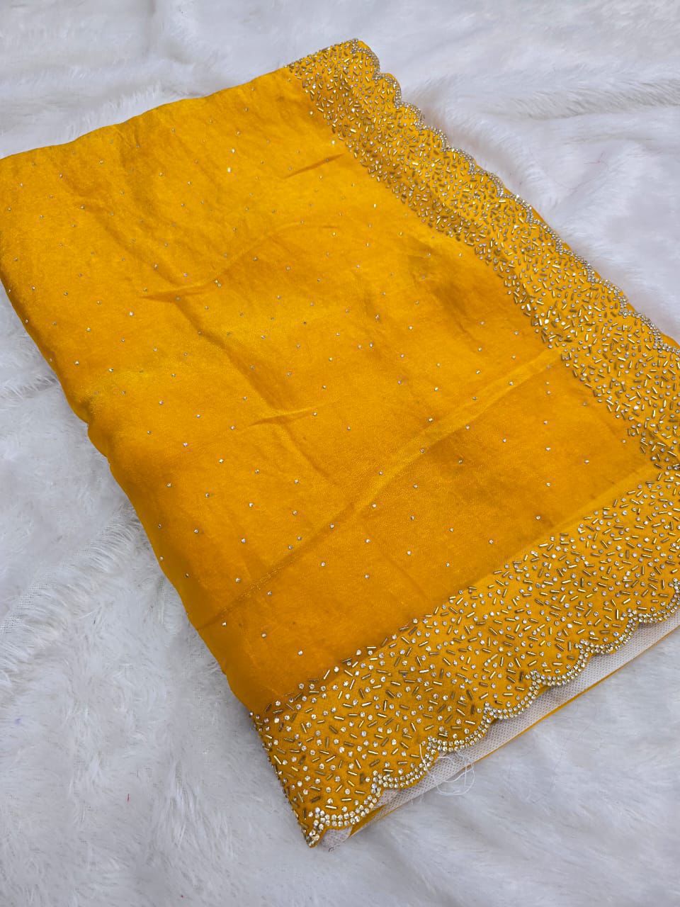 SOFT SPACE SILK SAREE FOR PARTY WEAR (SS-1)