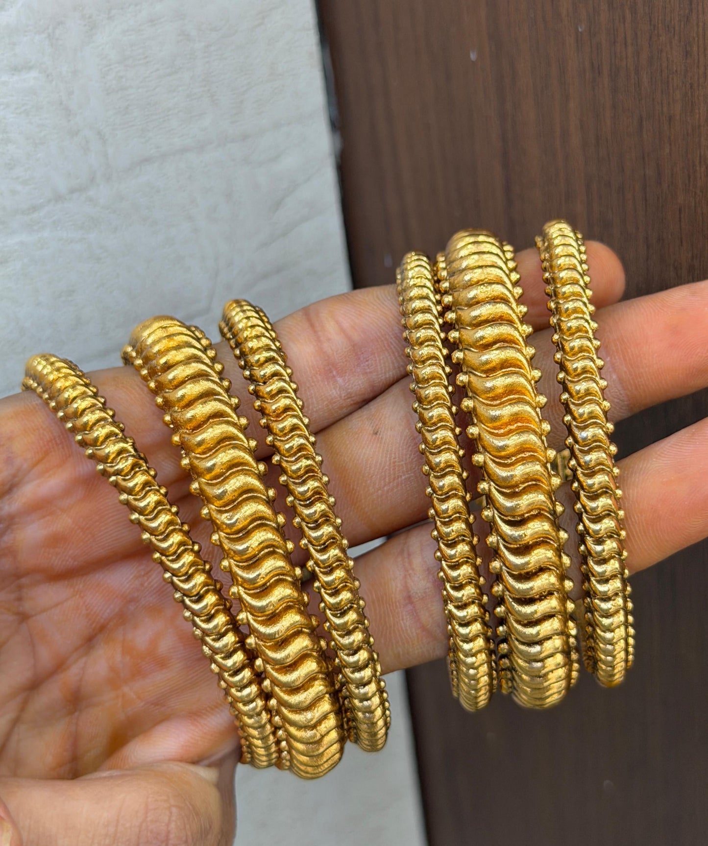 Cross bangles set of 6