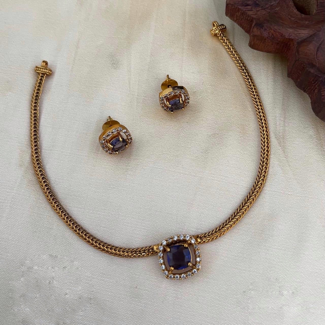 Single stone necklace (N-72)