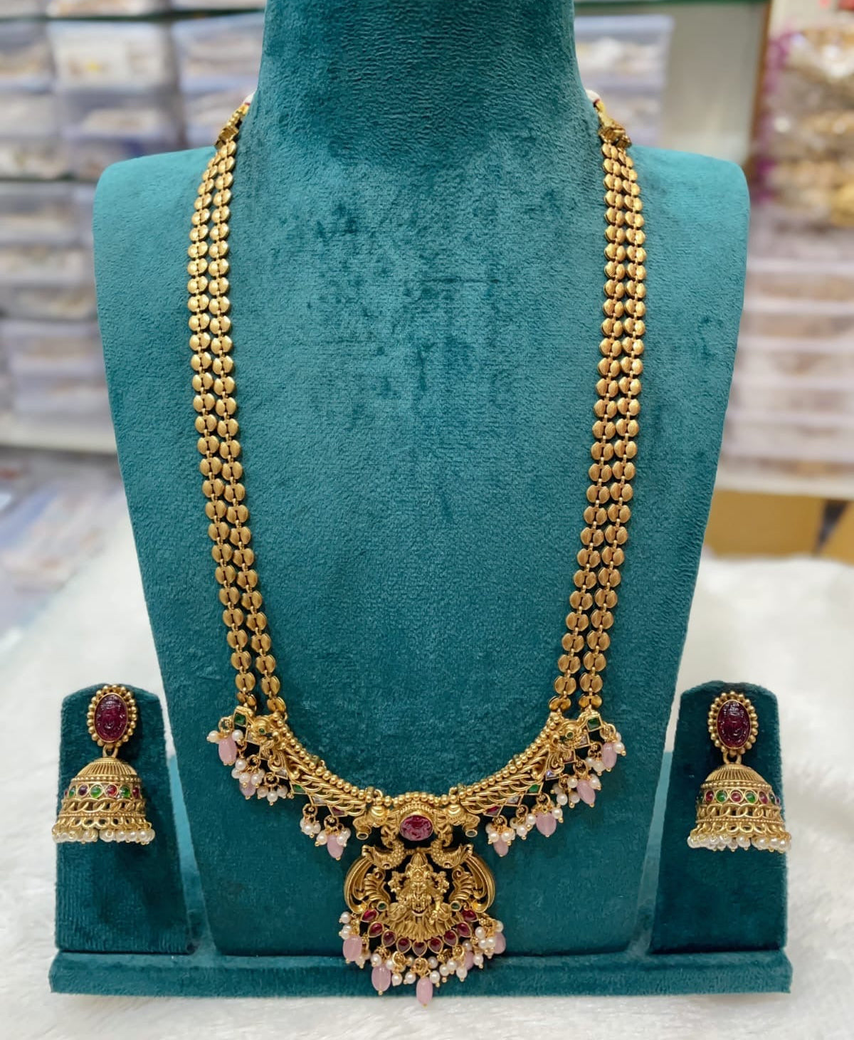 Long haram with Lakshmi design am(HA-38)