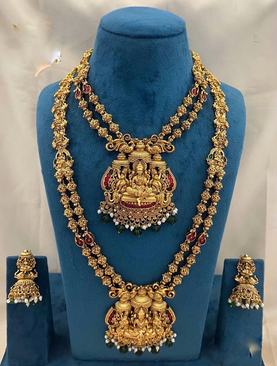 Bridal set with Lakshmi pendent