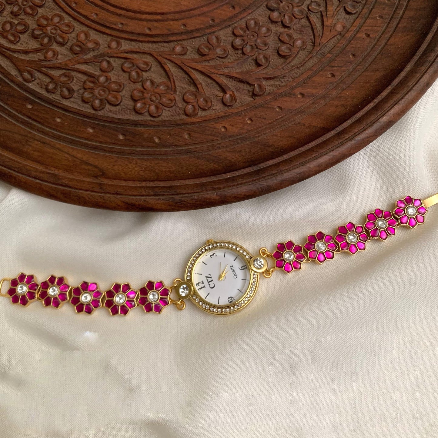 Jadau Kundan watch