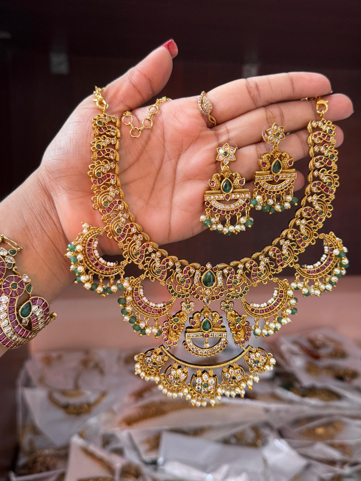 Premium bride look necklace
