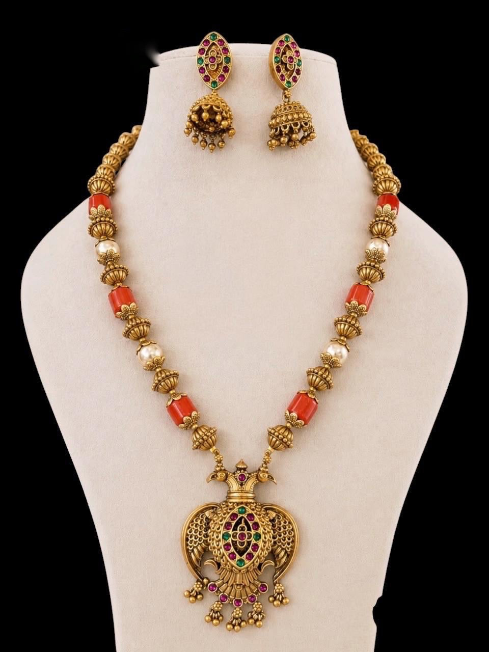Ganda berunda coral beads mala