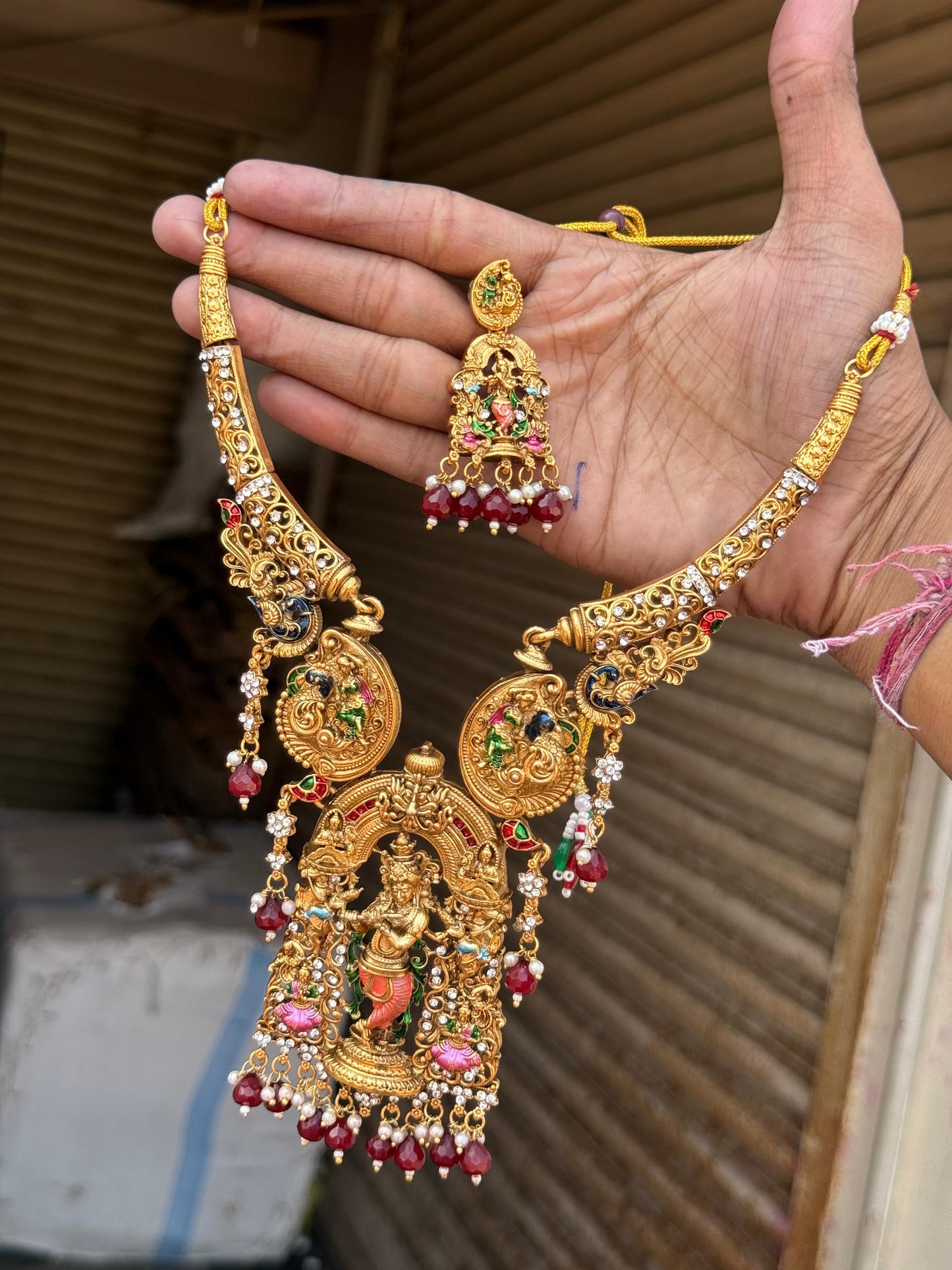 Budget krishna necklace