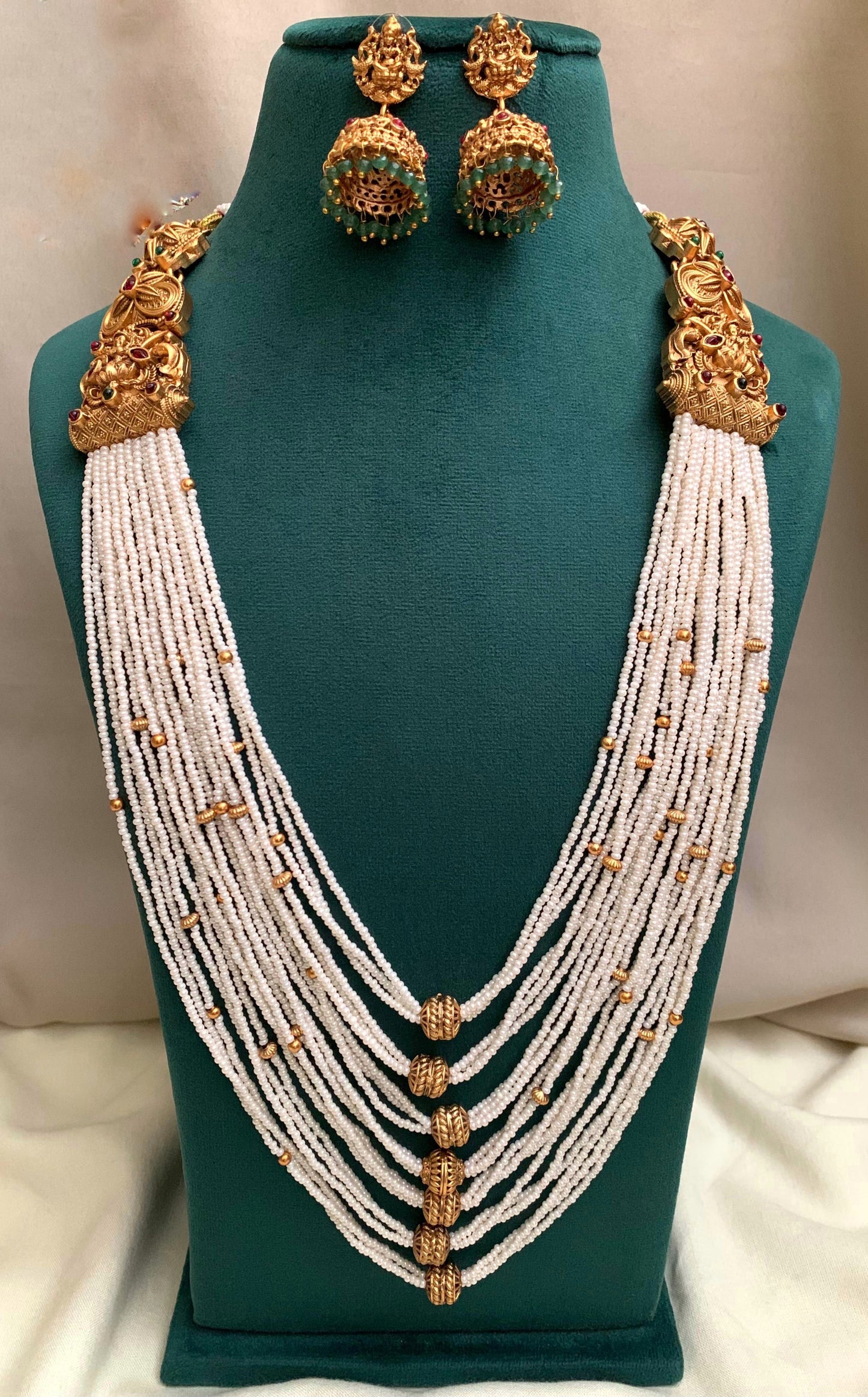 White beads harama(HA-13)