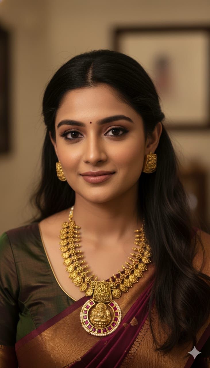 Lakshmi with coin premium necklace (PJ -85)