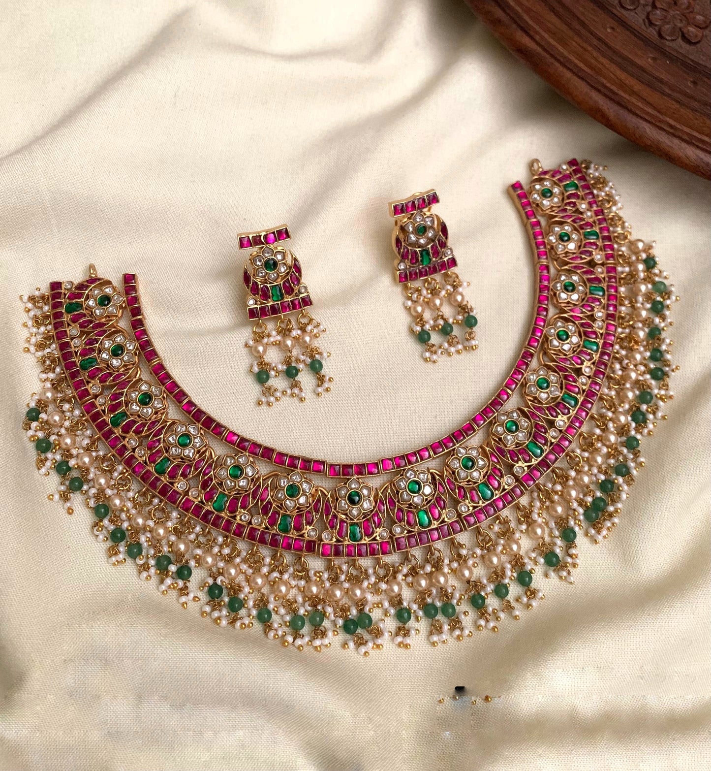 Trending jadau neck piece (JK-5)