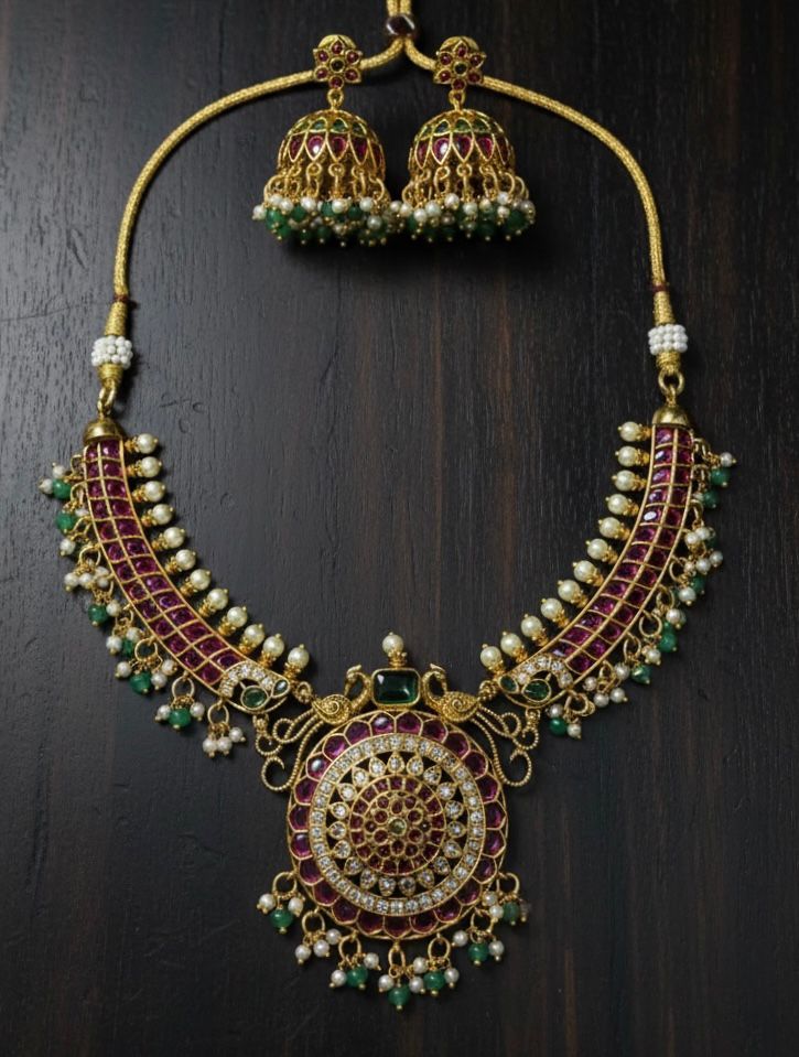 Grand jadau necklace