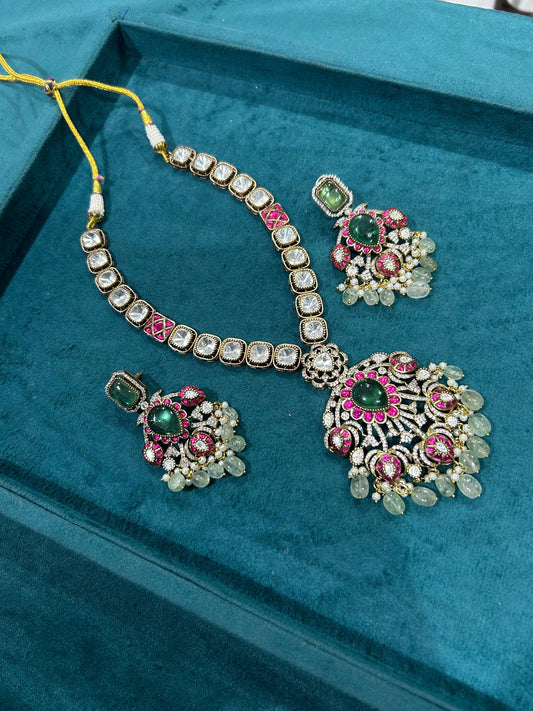 Victorian Kundan set