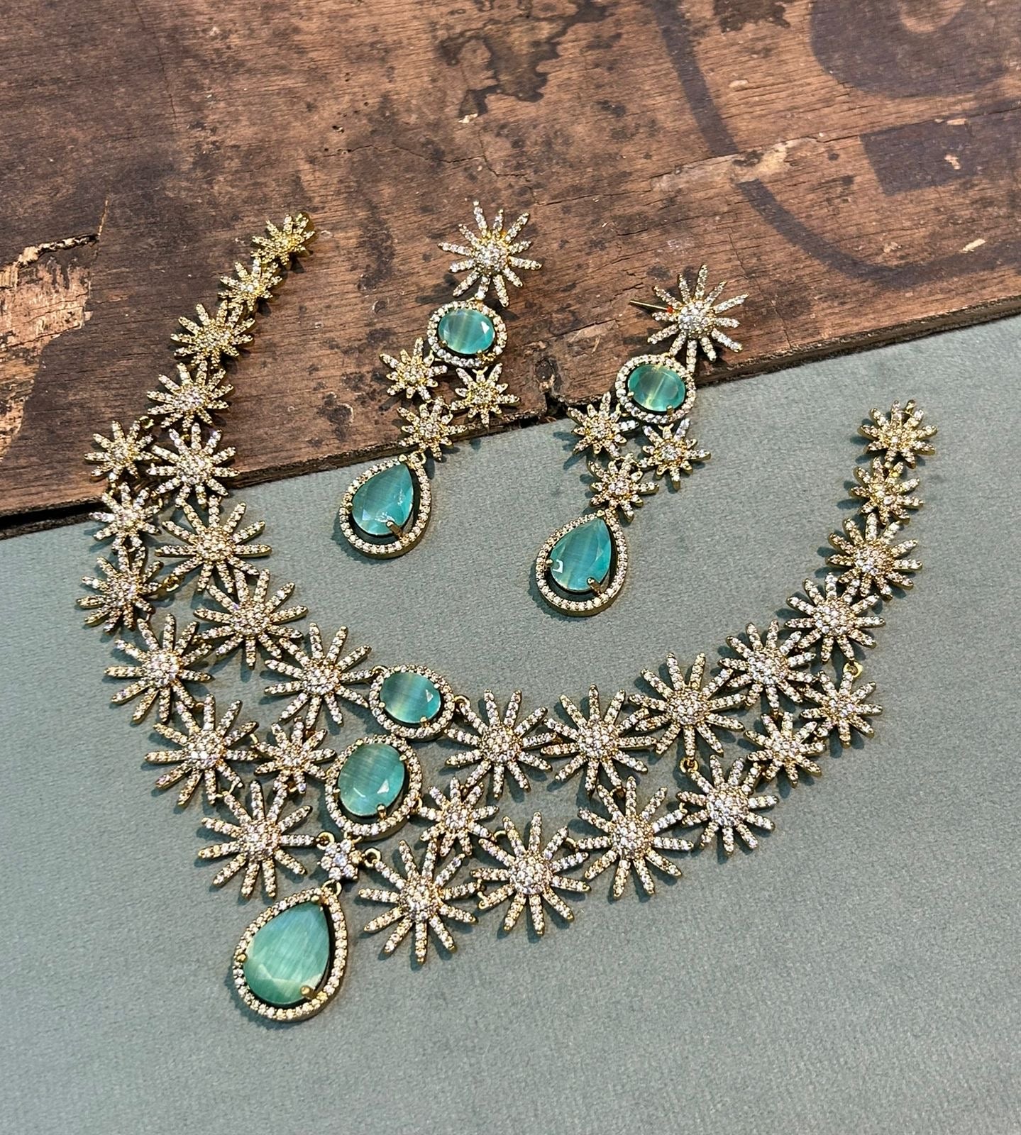 Sun design necklace
