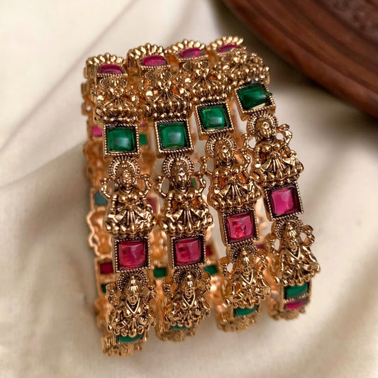 Set of 4 Lakshmi bangles (BA-37)
