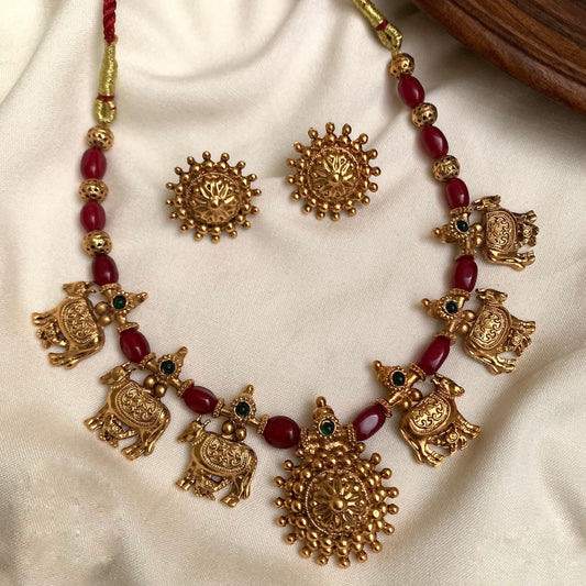 Antique beads necklace