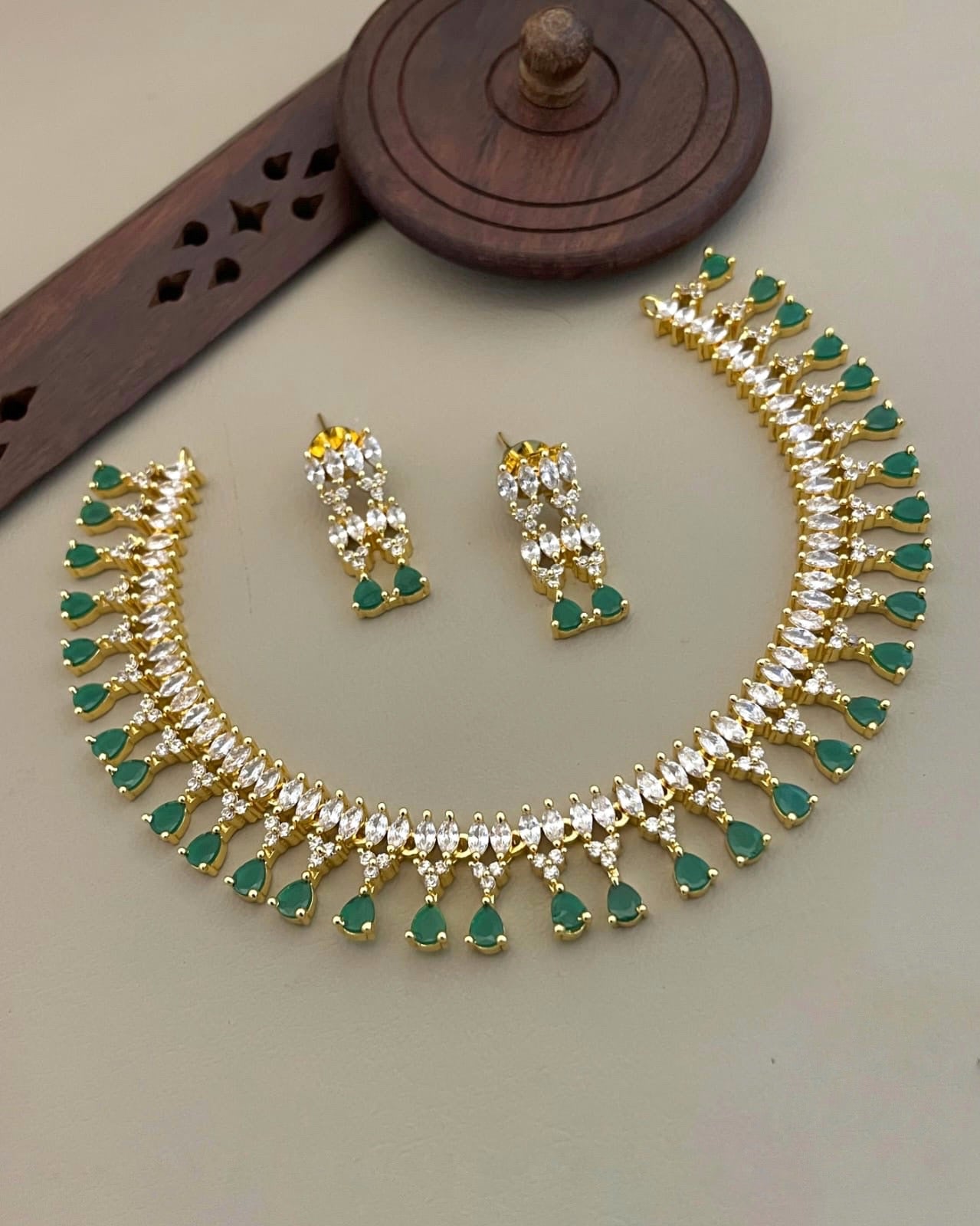 Color stone necklace(N-26)