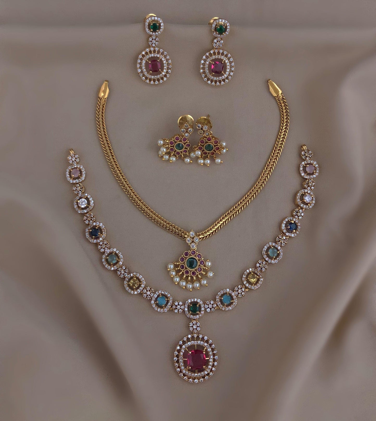 multi color trending necklace combo(CS-22)