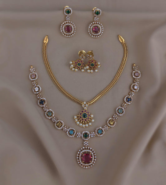multi color trending necklace combo(CS-22)