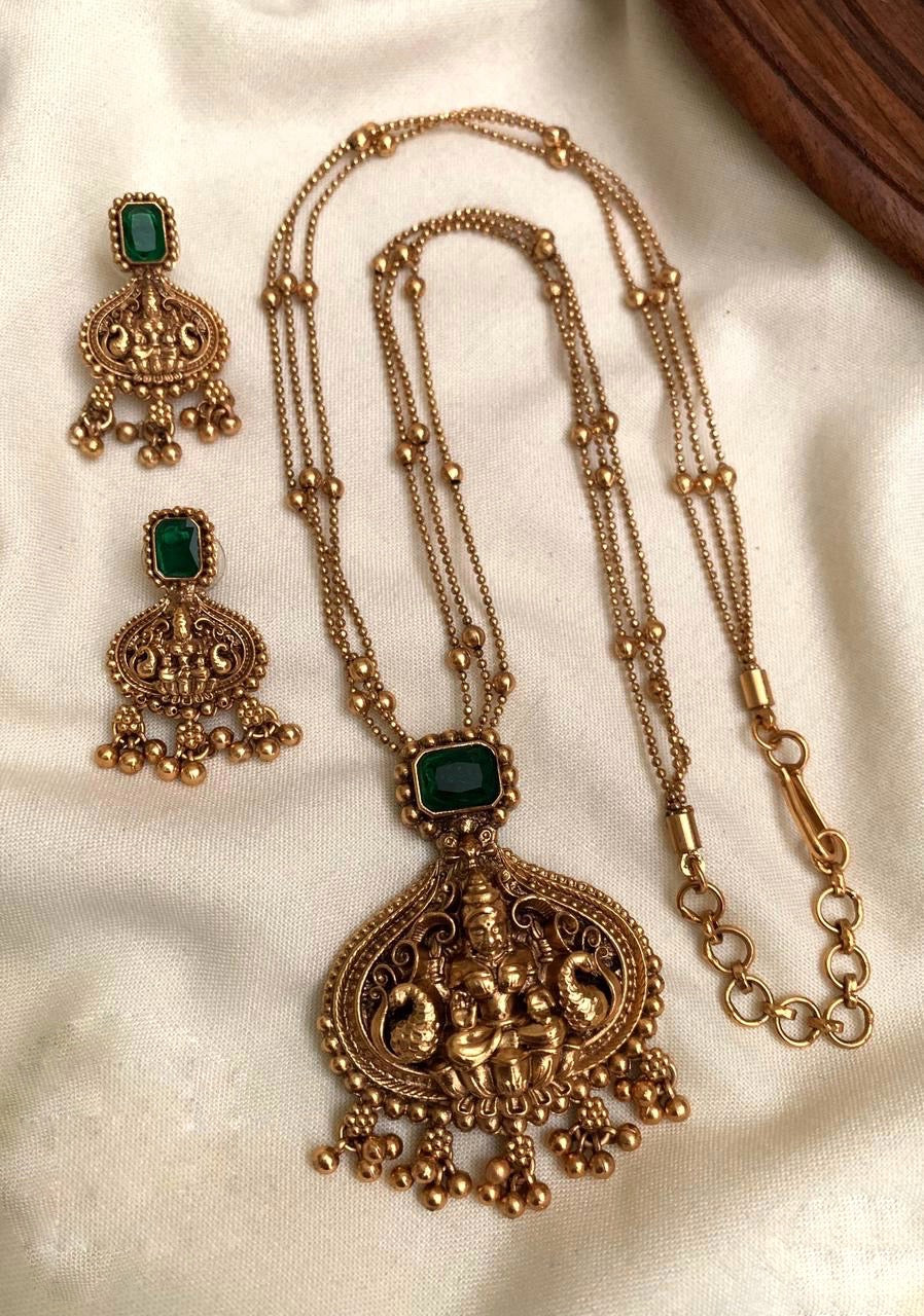 Lakshmi double chain necklace (N-81)