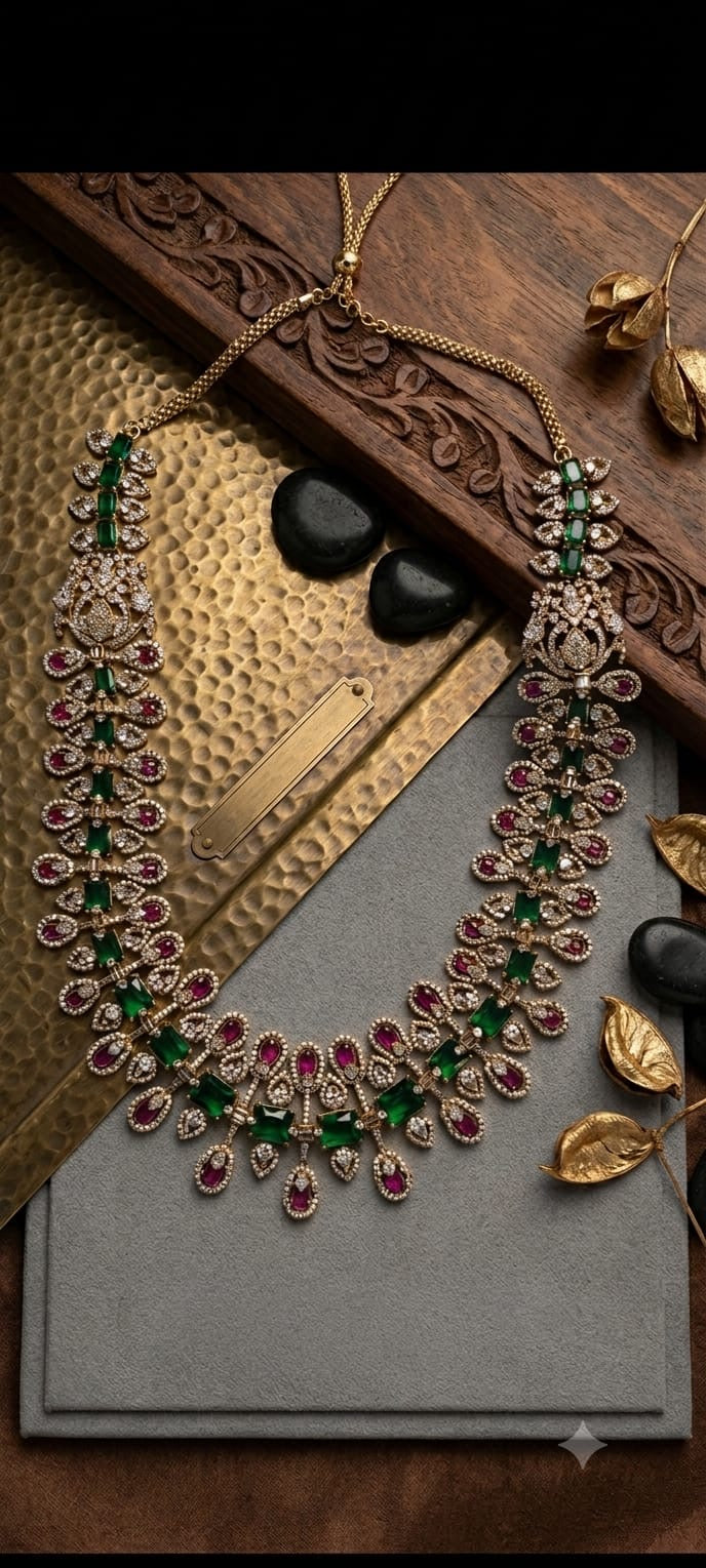 Elegant middle length necklace