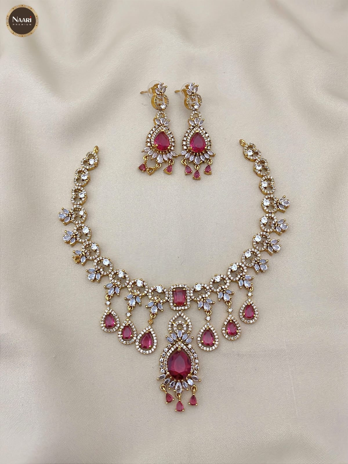 Color drops necklace am(DR-30)